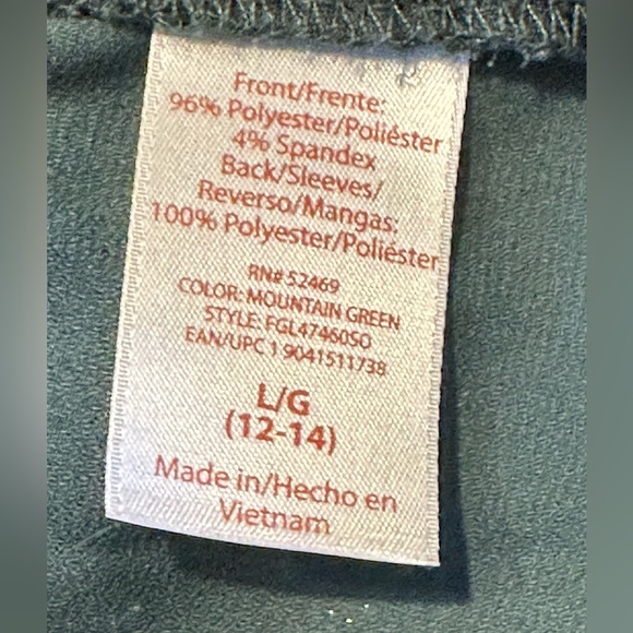 Fred David Top Sheer Bell Sleeves with Soft Plush Front Size L 12/14 - Picture 9 of 13